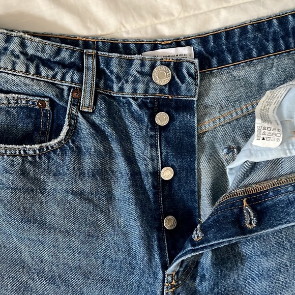 Zara High Rise Straight Legged Jeans - Picture 6 of 16